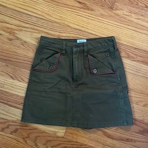 UO army green skirt